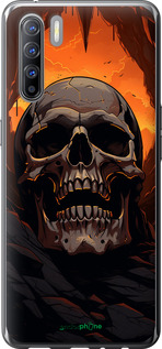 2D пластиковый чехол Череп в пещере для Oppo Reno 3 - 5959t-1901 изображение 