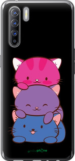 Силіконовий чехол Милі котятка для Oppo Reno 3 - 6518u-1901 изображение 