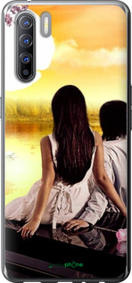 2D пластиковый чехол Sunset для Oppo Reno 3 - 6607t-1901 изображение 