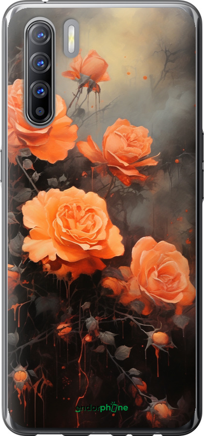 2D пластиковий чехол Оранжеві троянди для Oppo Reno 3 - 5944t-1901 изображение 
