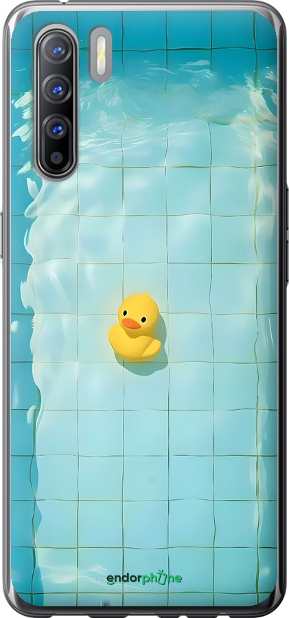 2D пластиковий чехол Каченя для Oppo Reno 3 - 6323t-1901 изображение 