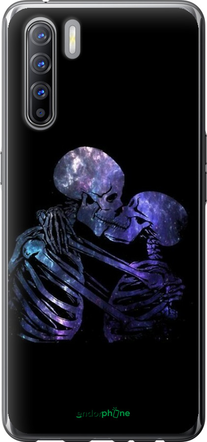 2D пластиковый чехол С изображением скелета для Oppo Reno 3 - 6537t-1901 изображение 