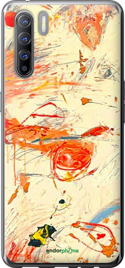 2D пластиковый чехол Динамичная картина с хаотичными мазками для Oppo Reno 3 - 6540t-1901 изображение 