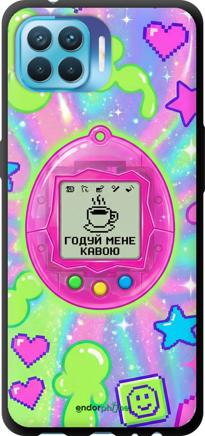 TPU чехол Y2K Aesthetic Retro Pet: Годуй мене кавою для Oppo Reno 4 Lite - 6784b-2099 изображение 