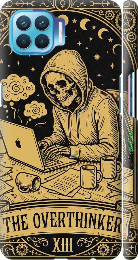 3D пластиковый матовый чехол The Overthinker для Oppo Reno 4 Lite - 6774m-2099 изображение 