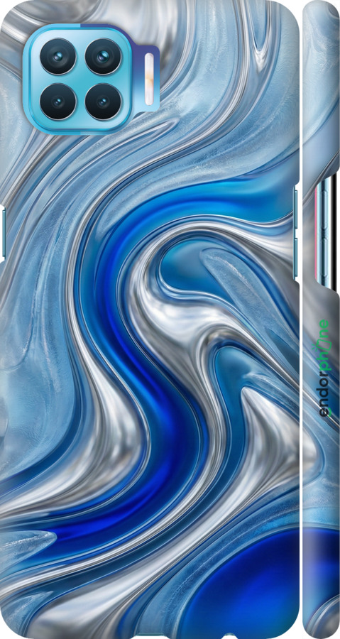 3D пластиковий матовий чехол Liquid Chrome для Oppo A93 - 6781m-2185 изображение 