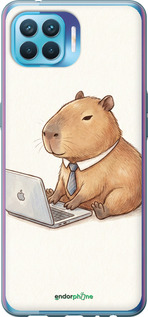 2D пластиковый чехол 'Funny Capybara CEO Working' для Oppo Reno 4 Lite изображение 2