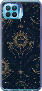 2D пластиковий чехол Celestial Harmony: Sun & Moon Gold Mystic Pattern для Oppo Reno 4 Lite - 6778t-2099 изображение 