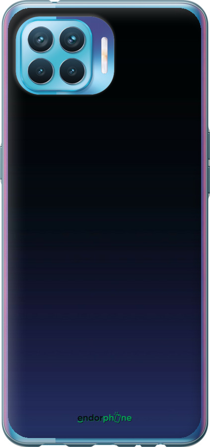 2D пластиковый чехол Градиент в тёмно - синем стиле для Oppo A93 - 6542t-2185 изображение 