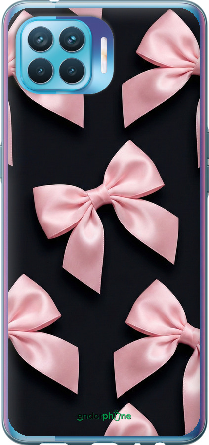 Силіконовий чехол Coquette Ribbons Dark Coquette для Oppo Reno 4 Lite - 6767u-2099 изображение 