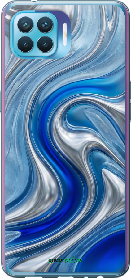 Силіконовий чехол Liquid Chrome для Oppo Reno 4 Lite - 6781u-2099 изображение 