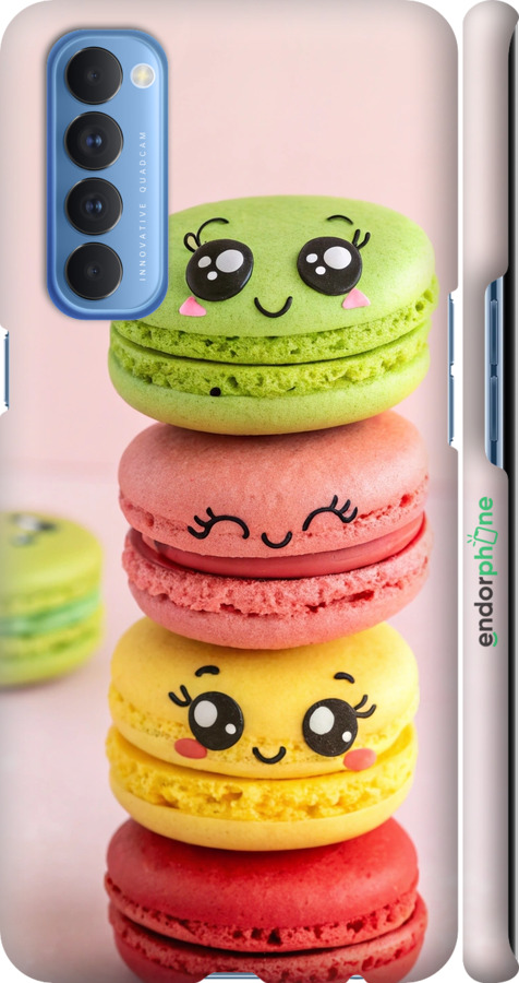 3D пластиковый матовый чехол Печенье для Oppo Reno 4 Pro - 6693m-2024 изображение 