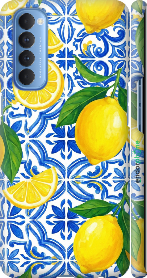 3D пластиковый матовый чехол Grocery Girl Italian Summer для Oppo Reno 4 Pro - 6766m-2024 изображение 