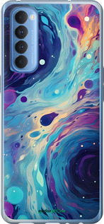 Силіконовий чехол Арт акварель для Oppo Reno 4 Pro - 6329u-2024 изображение 