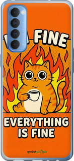 2D пластиковый чехол 'Funny Cat' для Oppo Reno 4 Pro изображение 8