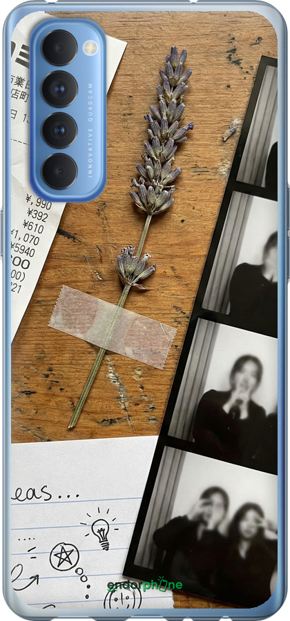 Силіконовий чехол Aesthetic Scrapbook Collage для Oppo Reno 4 Pro - 6773u-2024 изображение 