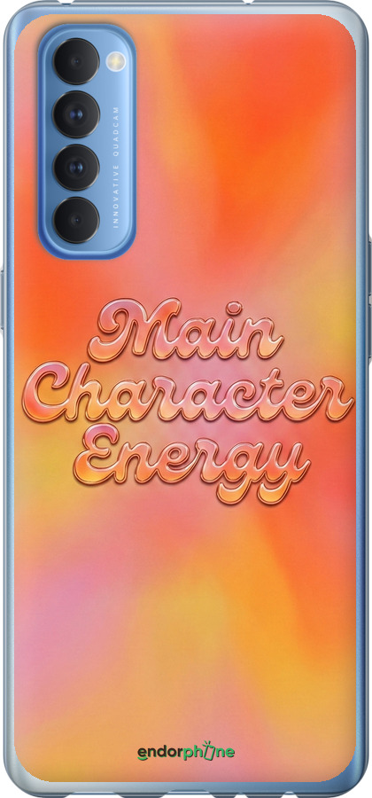 2D пластиковий чехол Aura Gradient Main Character Energy Aesthetic Y2K для Oppo Reno 4 Pro - 6783t-2024 изображение 
