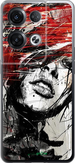 Силіконовий чехол Обличчя дівчини для Oppo Reno8 Pro 5G - 1162u-2615 изображение 