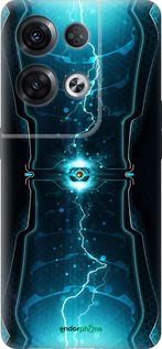 Силиконовый чехол Молнии в цилиндре для Oppo Reno8 Pro 5G - 120u-2615 изображение 