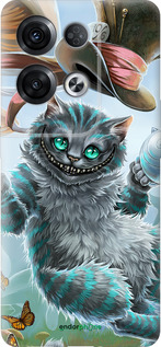 Силиконовый чехол Чеширский кот 2 для Oppo Reno8 Pro 5G - 3993u-2615 изображение 