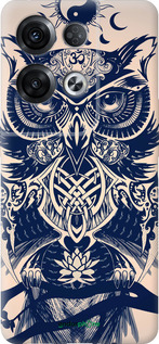 Силиконовый чехол Узорчатая сова для Oppo Reno8 Pro 5G - 4000u-2615 изображение 