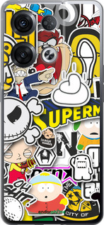 Силіконовий чехол Popular logos для Oppo Reno8 Pro 5G - 4023u-2615 изображение 