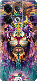 Силиконовый чехол Люминесцентный лев для Oppo Reno8 Pro 5G - 4037u-2615 изображение 