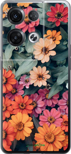 Силіконовий чехол Beauty flowers для Oppo Reno8 Pro 5G - 4050u-2615 изображение 