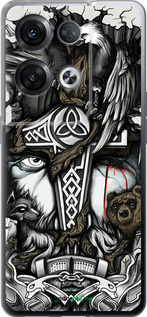 Силіконовий чехол Тату Вікінг для Oppo Reno8 Pro 5G - 4098u-2615 изображение 