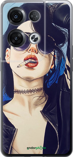 Силиконовый чехол Девушка на стиле для Oppo Reno8 Pro 5G - 4151u-2615 изображение 