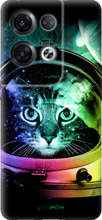 Силіконовий чехол Кіт-астронавт для Oppo Reno8 Pro 5G - 4154u-2615 изображение 