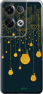 Силиконовый чехол Иллюстрация ночного города для Oppo Reno8 Pro 5G - 4162u-2615 изображение 