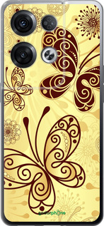 Силиконовый чехол Красивые бабочки для Oppo Reno8 Pro 5G - 4170u-2615 изображение 
