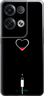 Силиконовый чехол Подзарядка сердца для Oppo Reno8 Pro 5G - 4274u-2615 изображение 