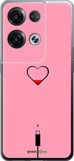 Силиконовый чехол Подзарядка сердца1 для Oppo Reno8 Pro 5G - 4275u-2615 изображение 
