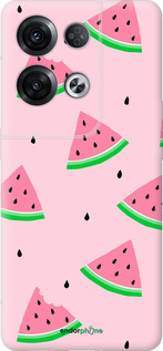 Силиконовый чехол Розовый арбуз для Oppo Reno8 Pro 5G - 4314u-2615 изображение 
