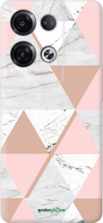 Силиконовый чехол Мраморная симметрия для Oppo Reno8 Pro 5G - 4344u-2615 изображение 