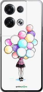Силиконовый чехол Шарики для Oppo Reno8 Pro 5G - 4387u-2615 изображение 