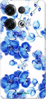 Силиконовый чехол Голубые орхидеи для Oppo Reno8 Pro 5G - 4406u-2615 изображение 