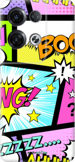 Силиконовый чехол Комикс 1 для Oppo Reno8 Pro 5G - 4407u-2615 изображение 