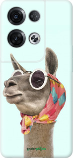 Силиконовый чехол Модная лама для Oppo Reno8 Pro 5G - 4479u-2615 изображение 