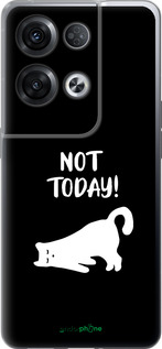 Силиконовый чехол Уставший кот для Oppo Reno8 Pro 5G - 4535u-2615 изображение 