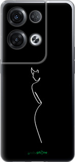Силиконовый чехол Силуэт1 для Oppo Reno8 Pro 5G - 4590u-2615 изображение 