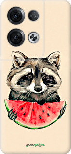 Силіконовий чехол Єнотик з кавуном для Oppo Reno8 Pro 5G - 4605u-2615 изображение 