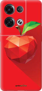 Силиконовый чехол Яблоко для Oppo Reno8 Pro 5G - 4696u-2615 изображение 