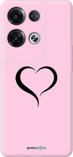 Силіконовий чехол Серце 1 для Oppo Reno8 Pro 5G - 4730u-2615 изображение 