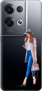 Силиконовый чехол Девушка 1 для Oppo Reno8 Pro 5G - 4751u-2615 изображение 