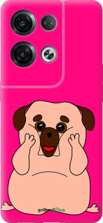 Силиконовый чехол Весёлый мопс для Oppo Reno8 Pro 5G - 4908u-2615 изображение 