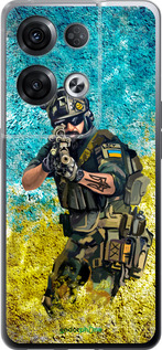 Силиконовый чехол Воин ЗСУ для Oppo Reno8 Pro 5G - 5311u-2615 изображение 