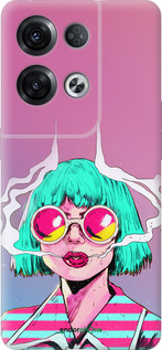 Силиконовый чехол Поп арт девушка для Oppo Reno8 Pro 5G - 5378u-2615 изображение 